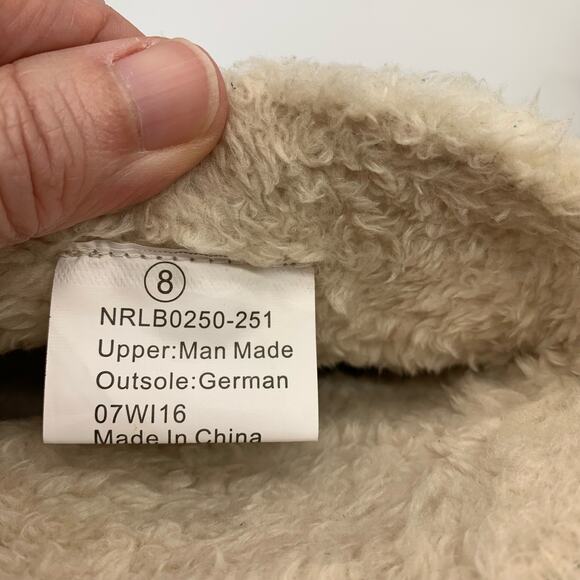 Not Rated Faux Fur Lined and Suede Brown Lace Front Zip Heel Boots Sz 8 - Picture 13 of 15